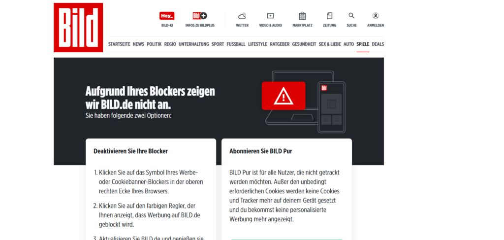 Bild Germany Brands Using WordPress Websites