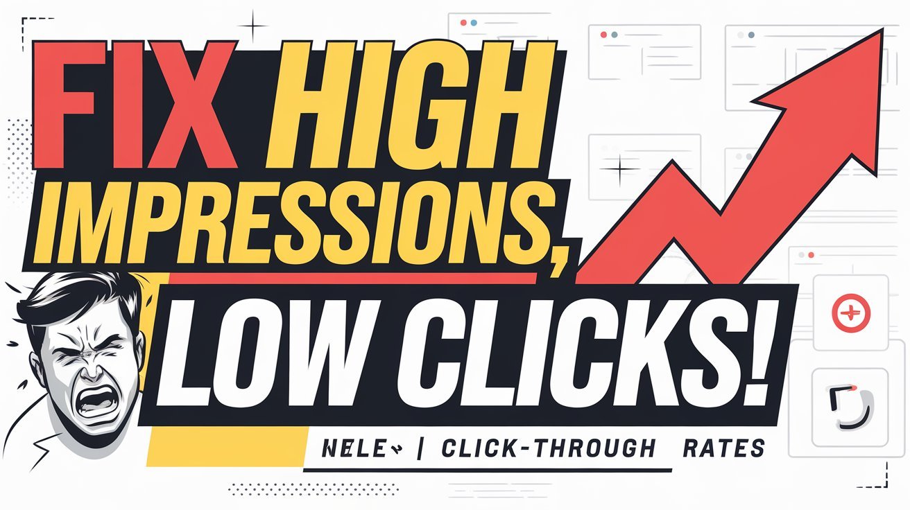 High Impressions but Low Clicks : How to fix?