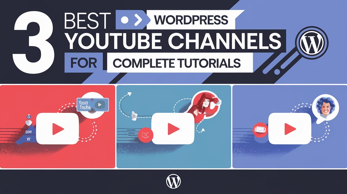 3 Best WordPress YouTube channels for Complete tutorials