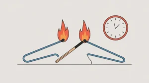 Measure 45 Minutes Using Two Identical Wires