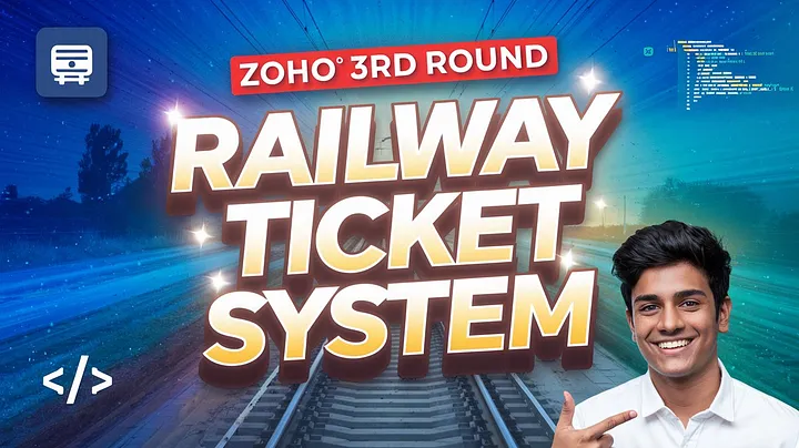 Railway Ticket booking System zoho round 3