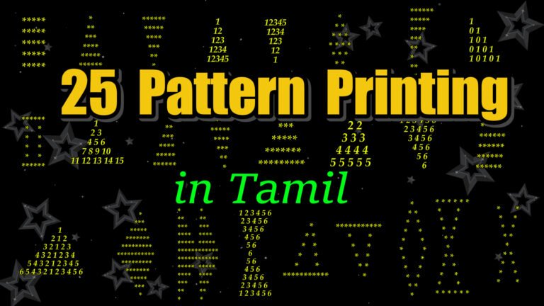 25 pattern printing in java